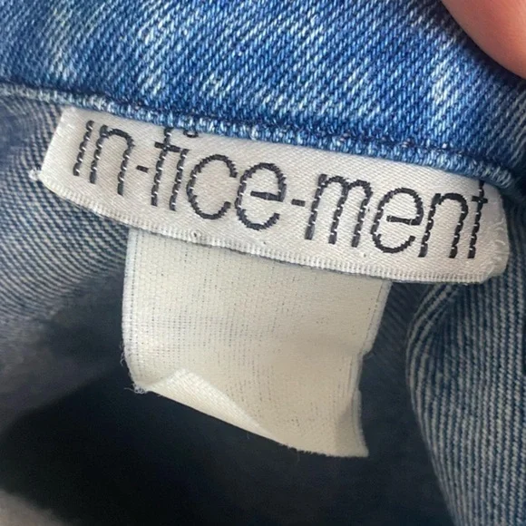 Vintage 80s in.tice.ment Denim Dress - Picture 7 of 8